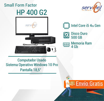 Imagen de Equipo de escritorio HP SFF 400 G2 Core i5_Small form factor_marca Hewlett Packard